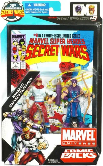 Marvel Universe Secret Wars Comic Packs Hawkeye & Marvel's Piledriver Action Figure 2-Pack #9