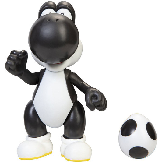 Jakks Super Mario Black Yoshi 4" Action Figure