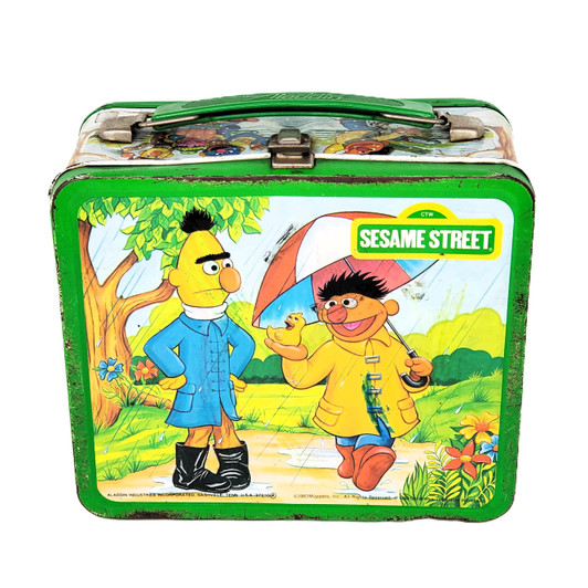 Aladdin (1983) Sesame Street metal lunchbox