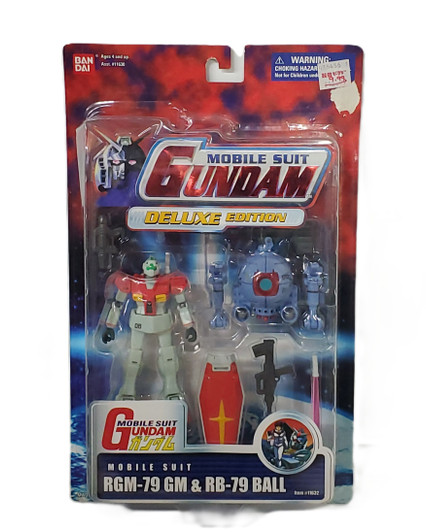 BanDai (2001) Mobile Suit Gundam DELUXE EDITION RGM-79 GM & RB-79 BALL action figure