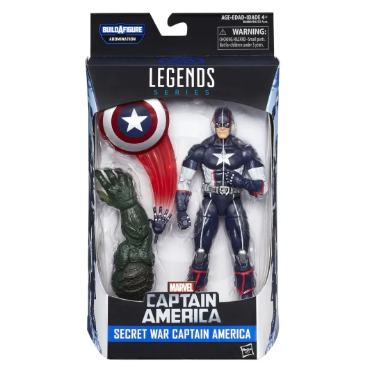 Hasbro Marvel Legends Secret War Captain America  6" Action Figure BAF Abomination series