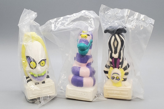 Burger King (1989) Beetlejuice Set of three toys