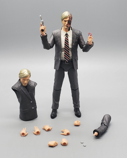 Medicom (2018) MafEx No. 054 Batman The Dark Knight Trilogy Harvey Dent Action Figure (no package)