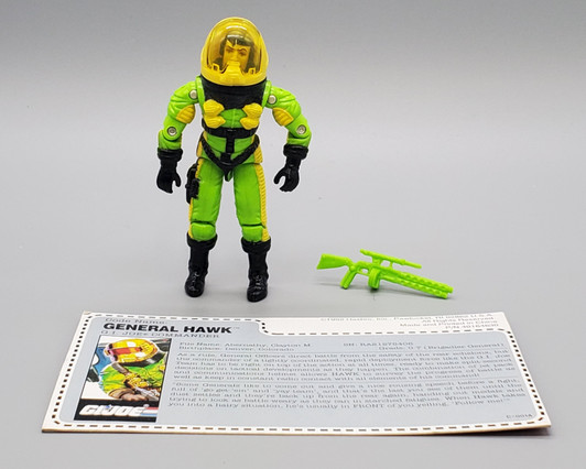 Hasbro GI JOE (1993) GENERAL HAWK (v3) G.I. JOE COMMANDER  3.75" action figure MAIL AWAY (no package)