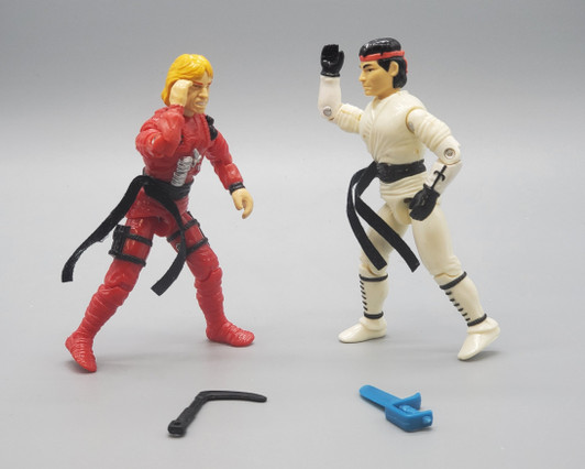 Hasbro (1993) GI JOE Street Fighter Ken and Ryu 3.75" action figure