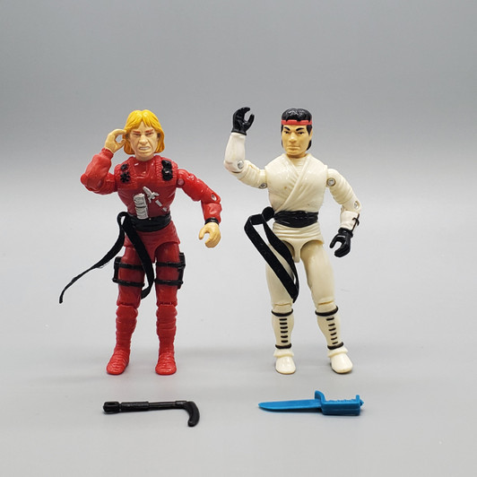 Hasbro (1993) GI JOE Street Fighter Ken and Ryu 3.75" action figure