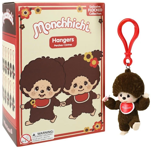 Monchhichi Flocked Collection Hangers 4.5-Inch Mystery Box
