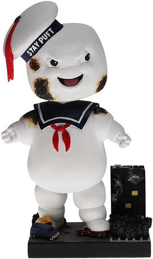 Ghostbusters Classic Stay Puft Collectible Bobblehead Statue - Scorched Variant by Royal Bobbles