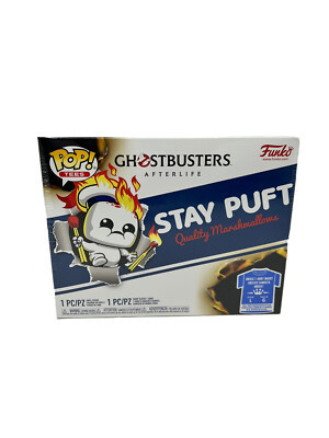 Funko Pop! tees Ghostbusters Afterlife Stay Puft Marshmallow SIZE LARGE