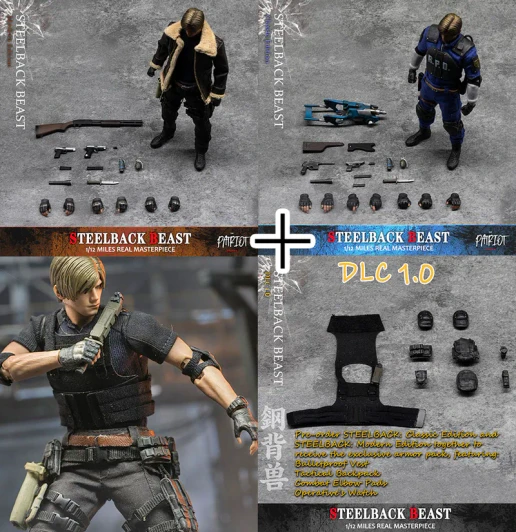 Patriot Studio 1/12 Steelback Beast action figure Modern and Classic Version Set with Bonus DLC Pack 1.0