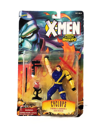 ToyBiz (1995) X-Men Age of Apocalypse Cyclops Cybernetic Guardian & Laser Blaster Action Figure