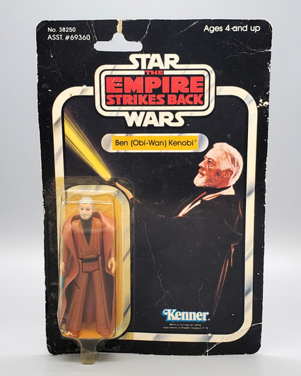 Kenner (1980) Star Wars ESB Ben (Obi-Wan) Kenobi 41 Back (card damage)