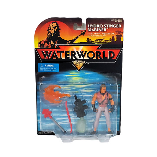 Kenner (1995) Waterworld Hydro Stinger Mariner with Blasting Aqua Spear and Mutant Manta Ray
