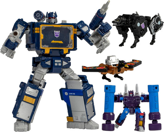 Hasbro (2022) Transformers Legacy United (Generations) Leader Class: G1 Soundwave, Rumble, Buzzsaw, Ravage (No Package)
