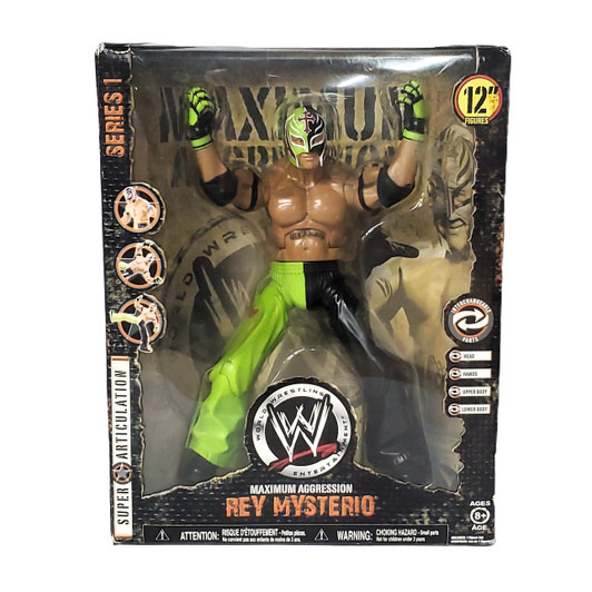 Jakks (2008) WWE Series 1 Maximum Aggression Rey Mysterio 12" action figure