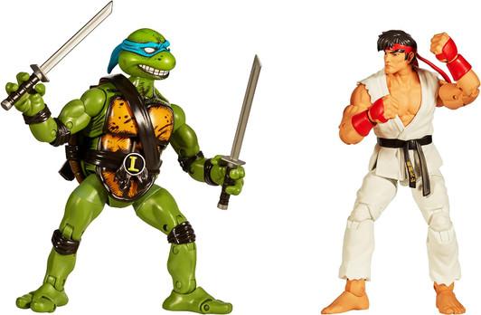 TMNT Vs Street Fighter Leonardo And Ryu 2-Pack