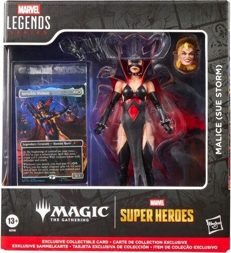 Marvel Super Heroes x Magic: The Gathering - Marvel Legends - Malice (Sue Storm) Fantastic Four Action Figure & Exclusive Foil Trading Card
