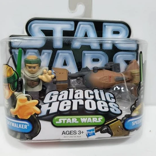 Hasbro Star Wars Galactic Heroes Luke Skywalker & Speeder Bike