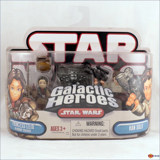 Hasbro Star Wars Galactic Heroes Princess Leia And Han Solo