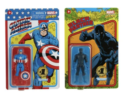 Hasbro Pulse Marvel Legends 3.75 Black Panther & Captain America
