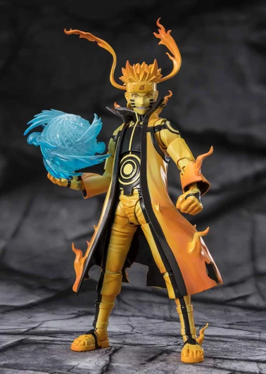 Bandai S.H. Figuarts Naruto Courageous Strength That Binds Naruto Uzumaki (Kurama Link Mode) Action Figure (Open Box)
