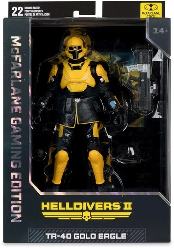 McFarlane Gaming Edition - Helldivers 2 - T4-40 Gold Eagle 7" Action Figure