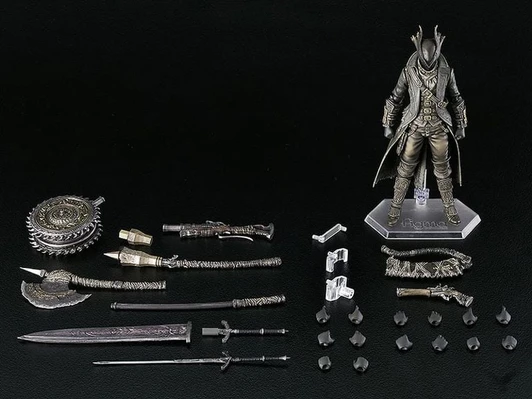 Max Factory Figma Bloodborne Deluxe Hunter the Old Hunters Edition Action Figure (Missing One Holding Hand)