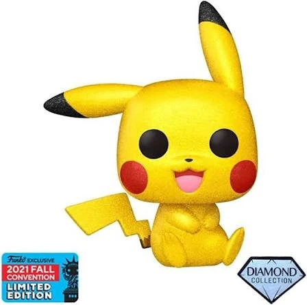 Funko Pop! Games: Pokémon Pikachu #842 Diamond 2021 Fall Con