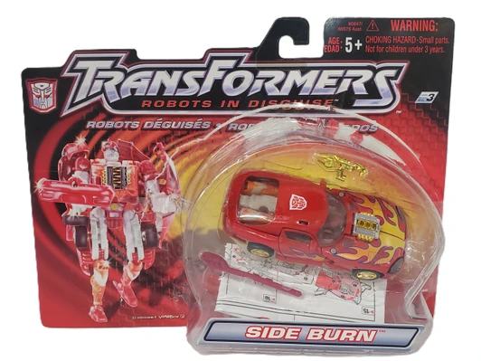 Hasbro (2001) Transformers Robots in Disguise Side Burn (open package)