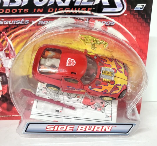 Hasbro (2001) Transformers Robots in Disguise Side Burn (open package)
