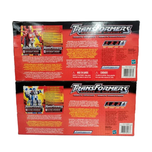 Hasbro (2001) Transformers Robots in Disguise Optimus Prime and Ultra Magnus set (open package)