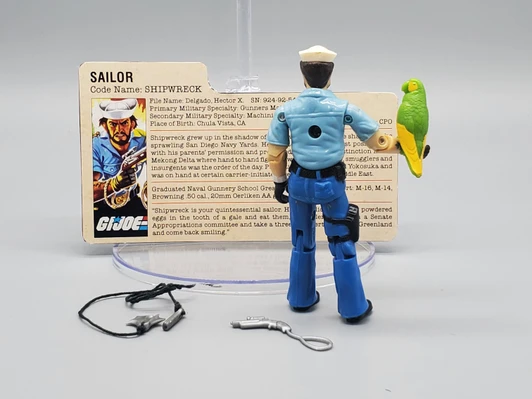 Hasbro (1985) GI JOE Shipwreck action figure complete with file card