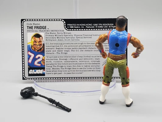 Hasbro (1986) GI JOE The Fridge action figure complete with file card