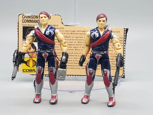 Hasbro (1985) GI JOE Tomax and Xamot action figure complete with file card