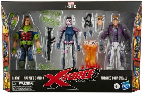 X-Force - Marvel Legends - Action Figure 3-Pack (Domino, Rictor, Cannonball)