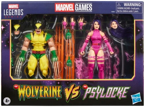 Marvel Games - Marvel Legends - Wolverine vs Psylocke Action Figure 2-Pack