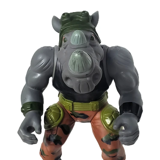Playmates (1989) TMNT GIANT SIZE Rocksteady 13" action figure  (no package)