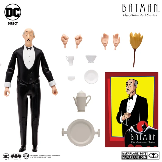 McFarlane DC Alfred Pennyworth (Batman: The Animated Series) 7" Action Figure (Open Package)