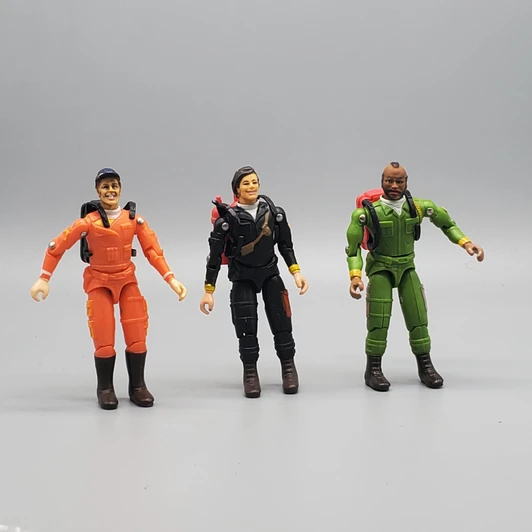 Galoob (1983) A-TEAM 3.75" action figure lot Face B.A. Murdock