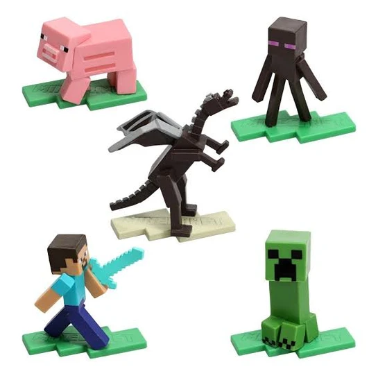 Mattel Minecraft Micro Collection 4-Pack Figure Set