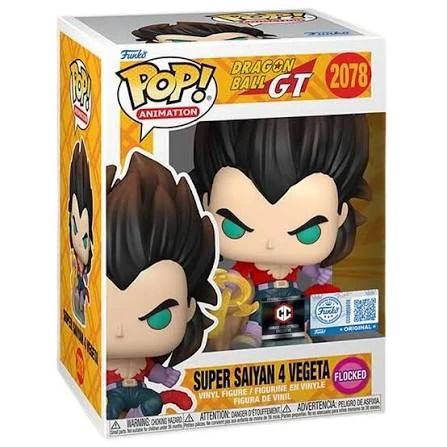 Funko Pop! Animation: Dragon Ball Super Saiyan 4 Vegeta #2078 Flocked