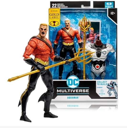 McFarlane Toys DC Multiverse Cyborg Series Gold Label Collection Aquaman Action Figure [Flashpoint]
