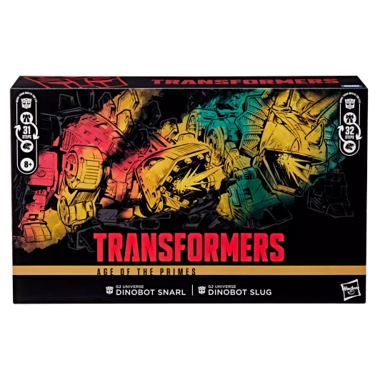 Hasbro Transformers Age of the Primes G2 Universe Dinobot Slug and G2 Universe Dinobot Snarl