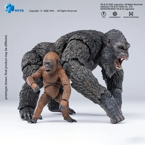 Godzilla x Kong: The New Empire - Exquisite Basic - Kong & Suko Action Figure Set (AE Exclusive)