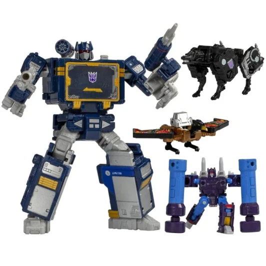 Hasbro Transformers Legacy United G1 Soundwave with Buzzsaw, Ravage and Rumble (No Package)