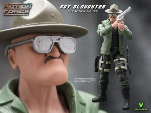 Valaverse Action Force Sgt. Slaughter 6" Action Figure (No Package)