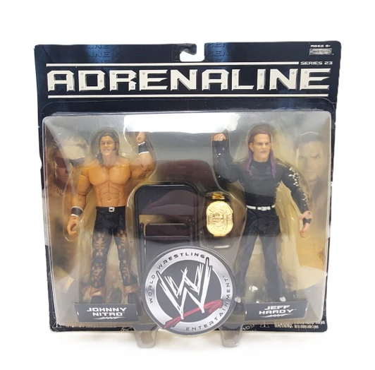 Jakks (2007) WWF ADRENALINE 23 Matt Hardy and Jeff Hardy Action Figure 2 pack