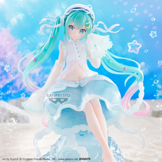 Banpresto Vocaloid Hatsune Miku Jellyfish Evolve Clearluxe Statue