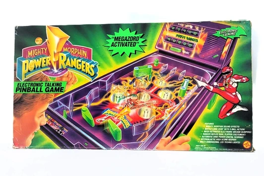 ToyBiz  (1994) Mighty Morphin Power Rangers Electronic Talking Pinball Game
