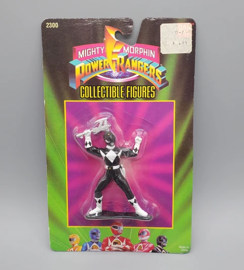 BanDai (1994) Mighty Morphin Power Rangers Black Ranger collectible figure